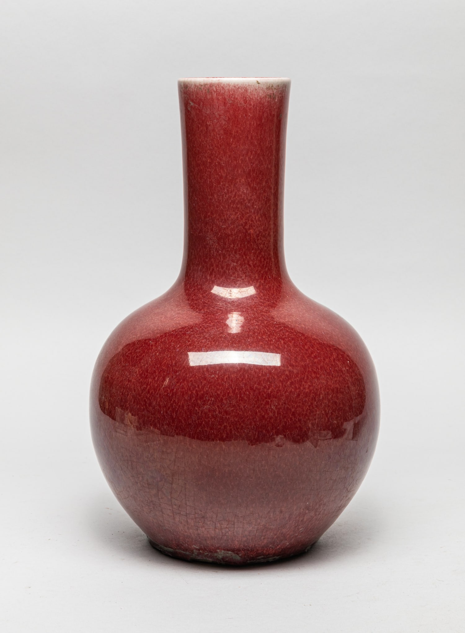 Chinese Red Glazed Porcelain Vase (1 of 10)