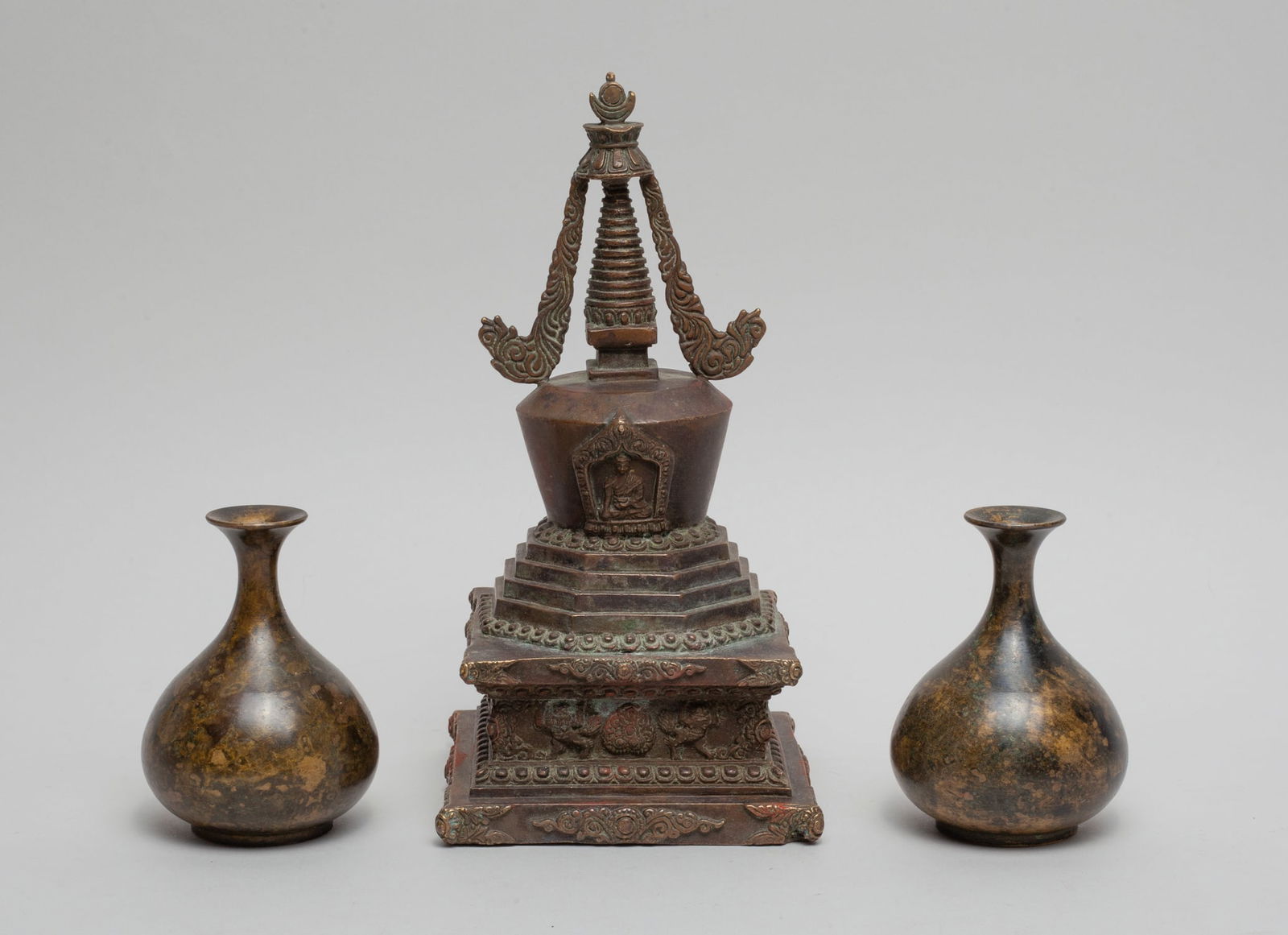 Set Chinese Bronze Sculptures (1 of 9)