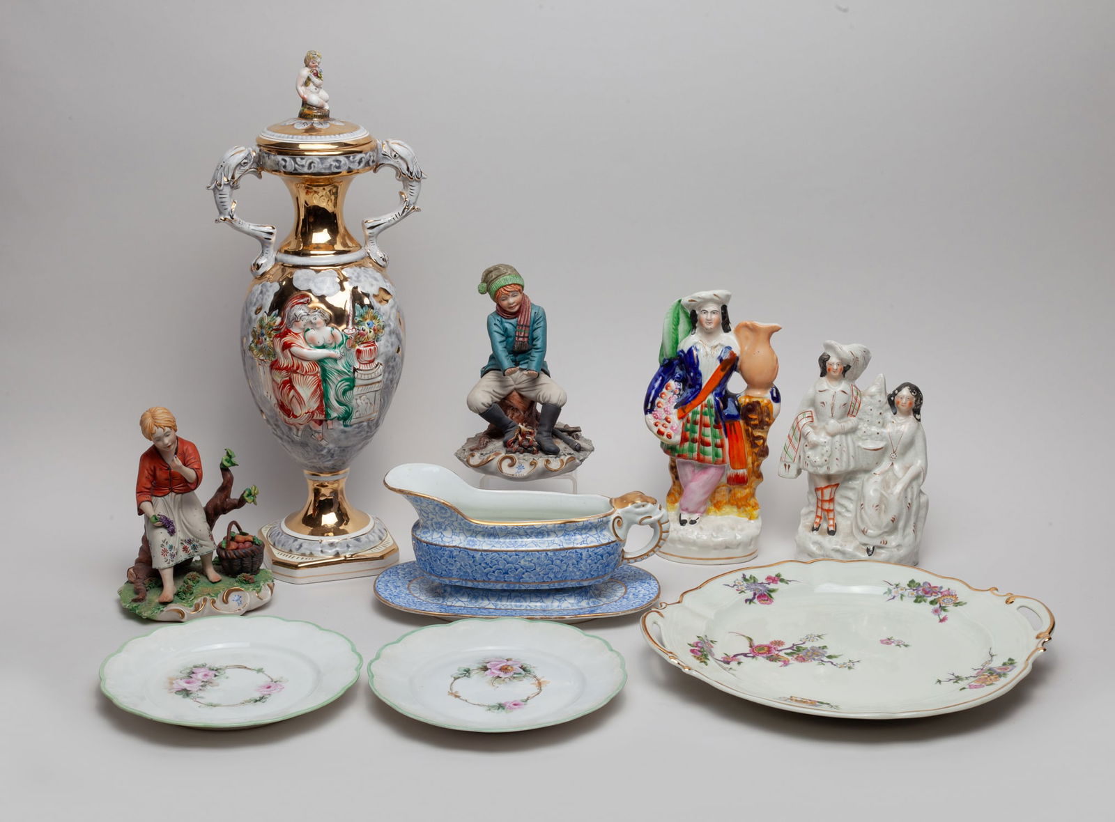 Continental Porcelain Figures & Plates (1 of 14)