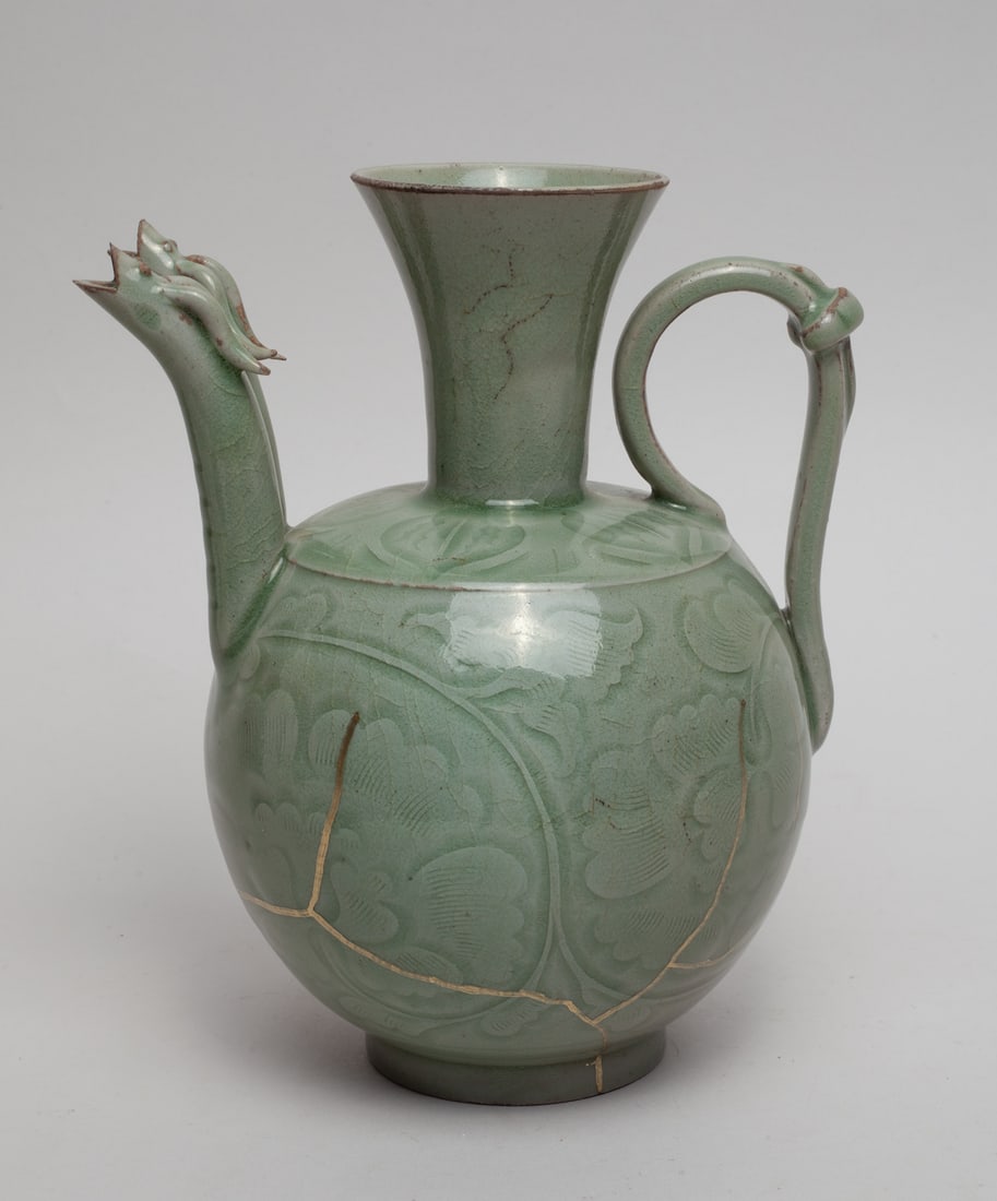 Repaired Chinese Yaozhou Porcelain Pot (1 of 13)