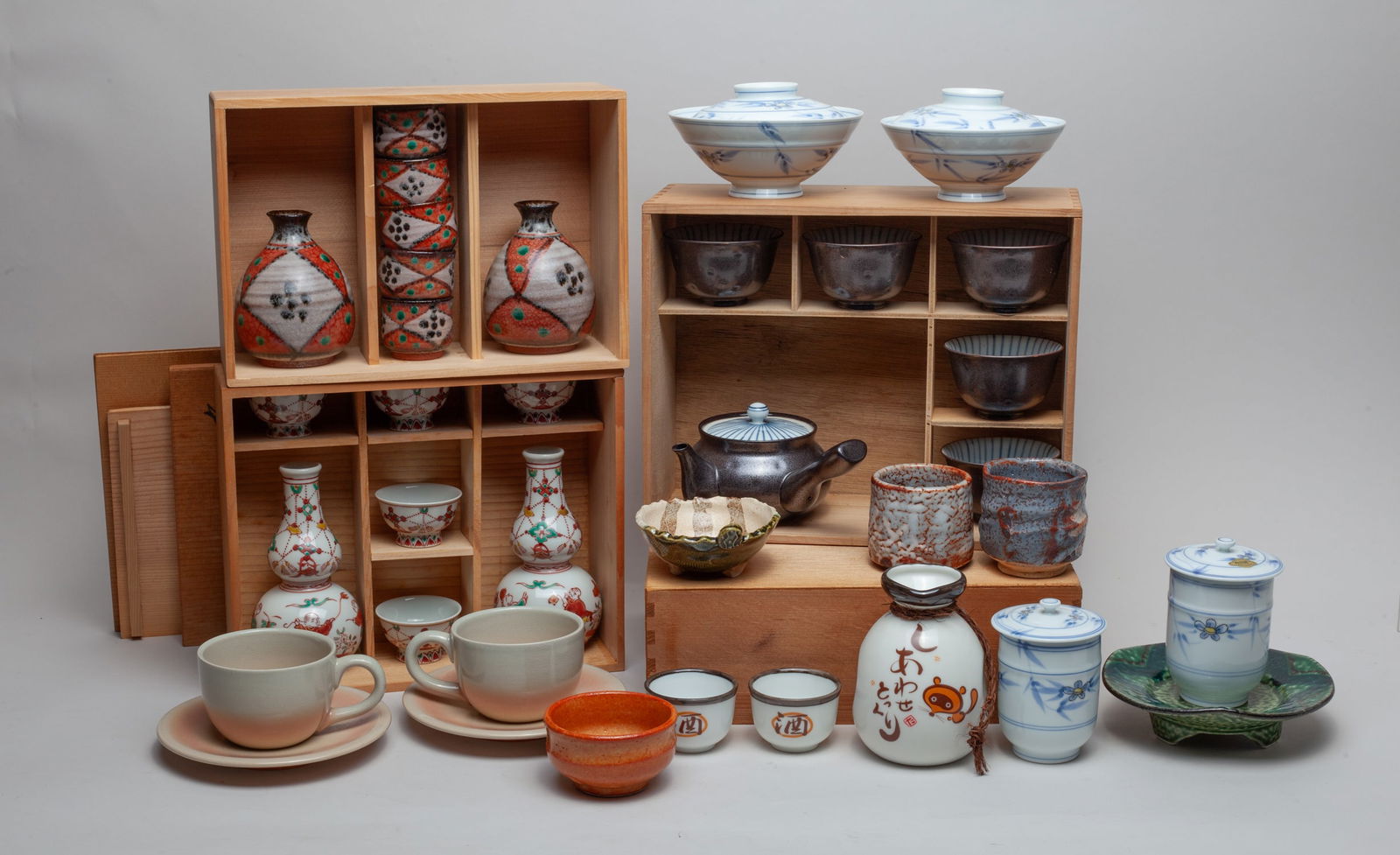 Vintage Japanese Porcelain Tea & Sake Sets (1 of 11)