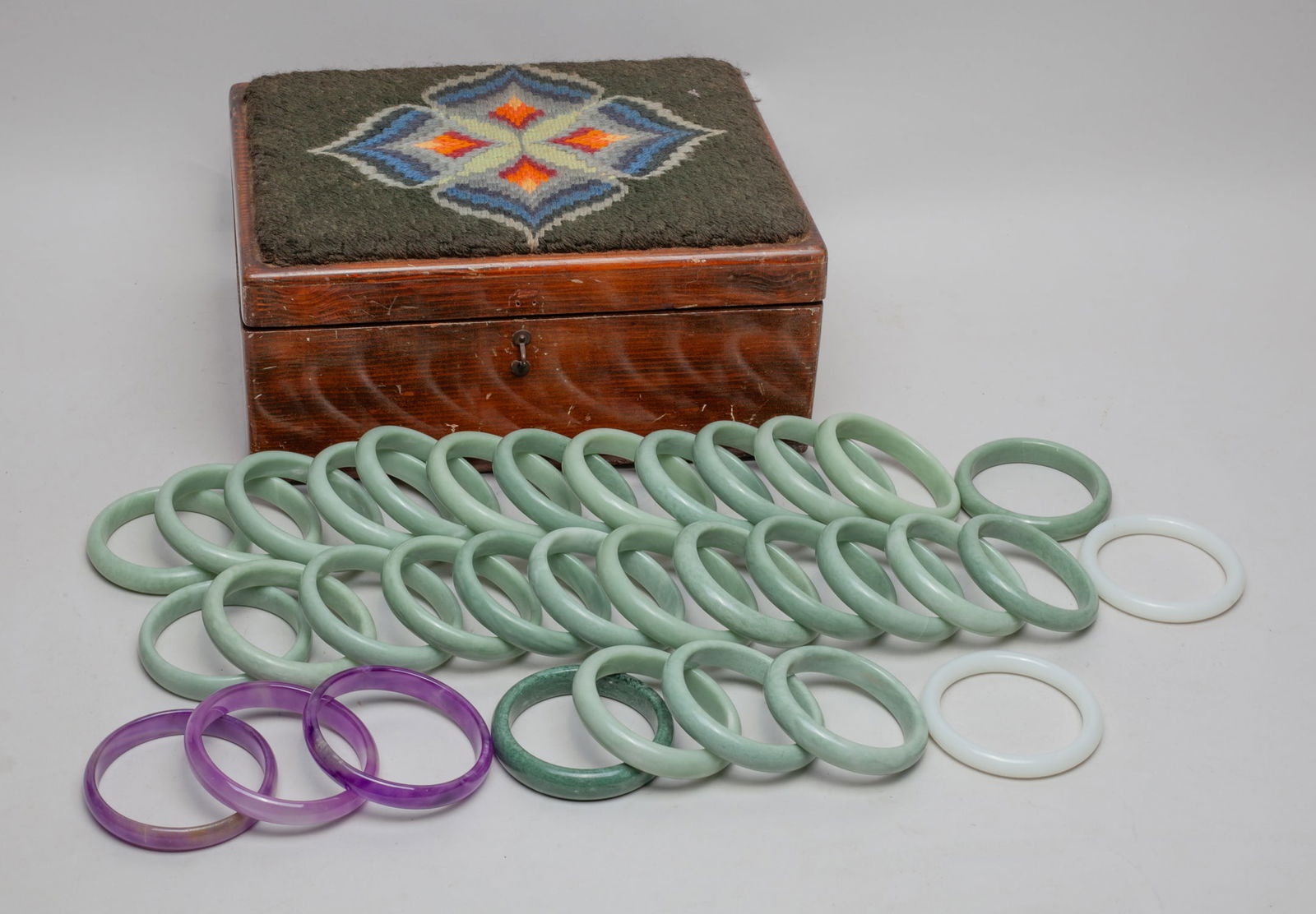 Estate Chinese Jade Like Bangles (1 of 9)