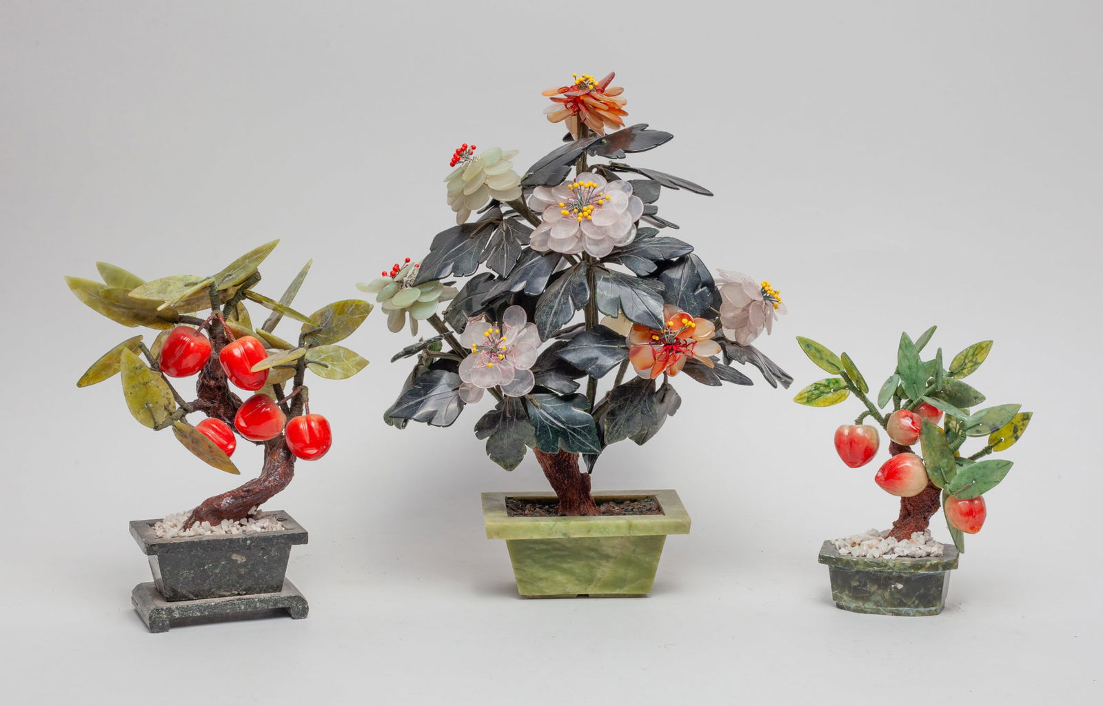 Chinese Export Jade & Stone Bonsai (1 of 12)