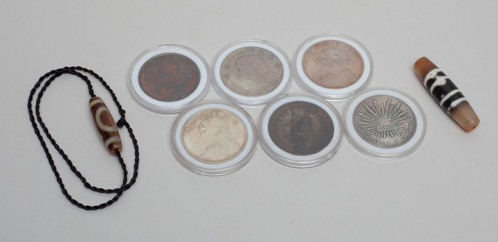 Chinese Dzi Beads & Fengshui Coins (1 of 12)