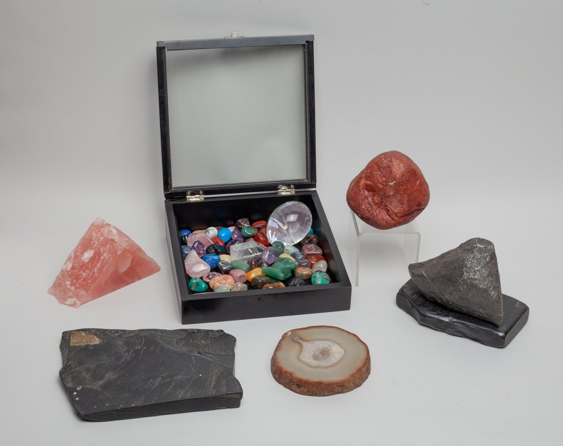 Collectible Rock Crystal Egg & Gemstone (1 of 12)