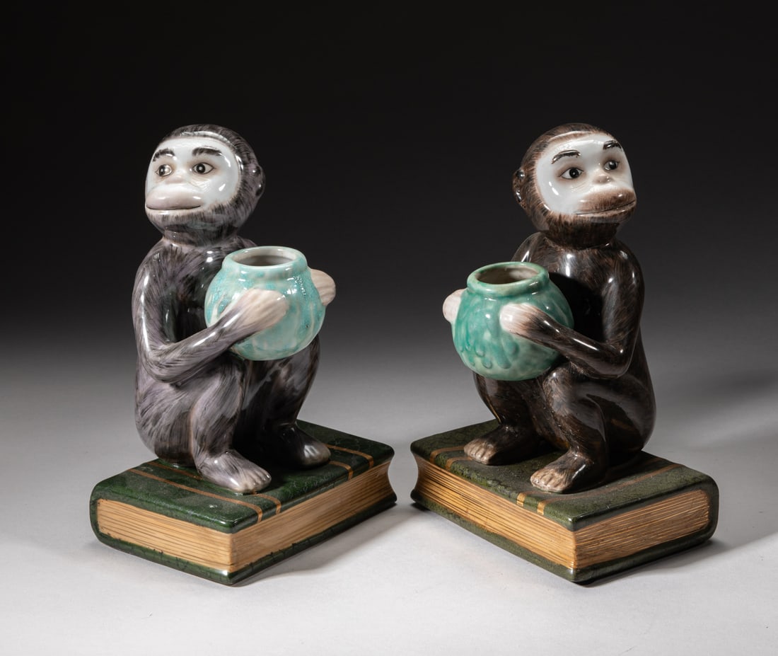 Pair Continental Porcelain Sculptures (1 of 9)