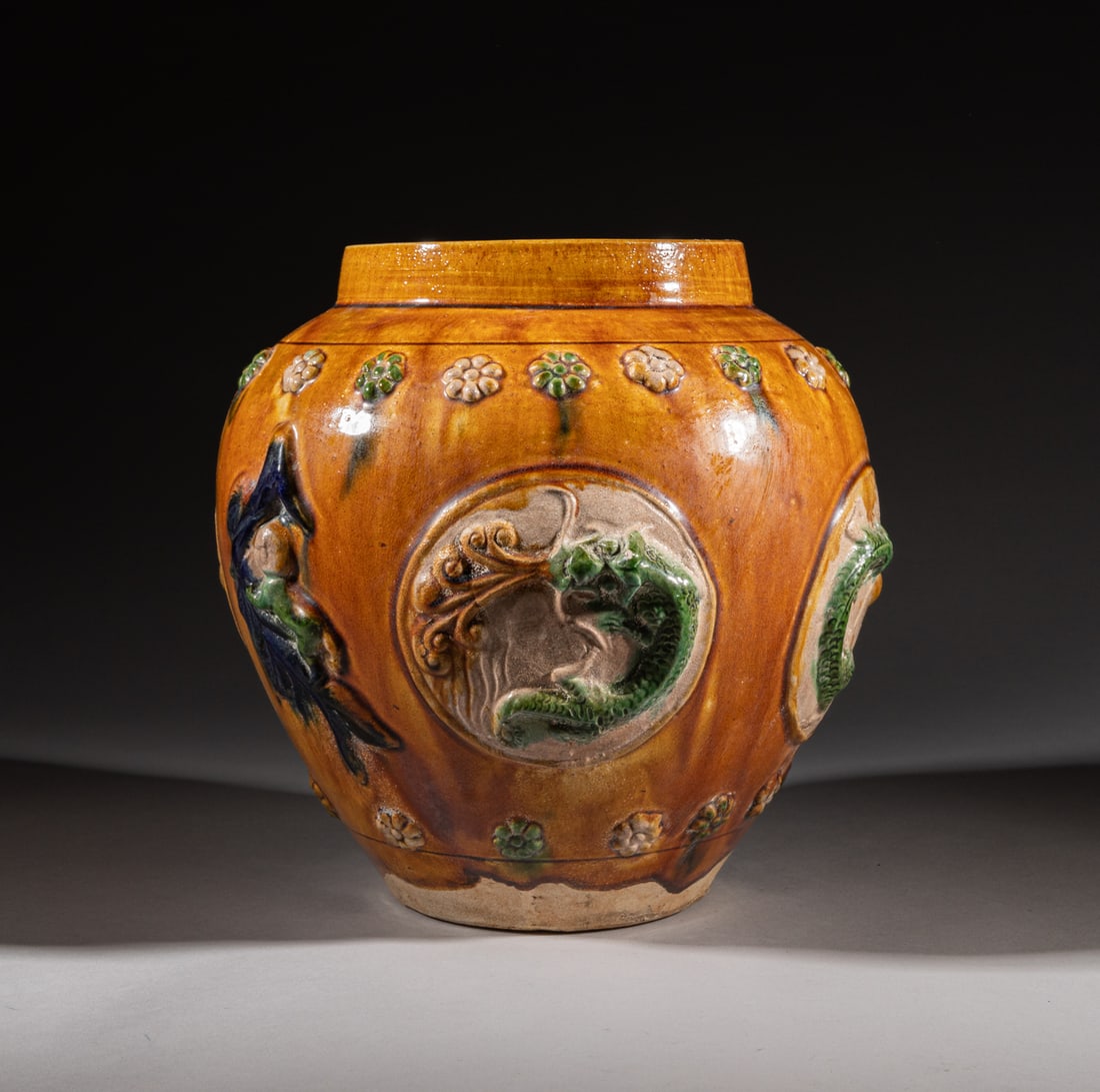 Large Chinese Stoneware Jar (1 of 11)