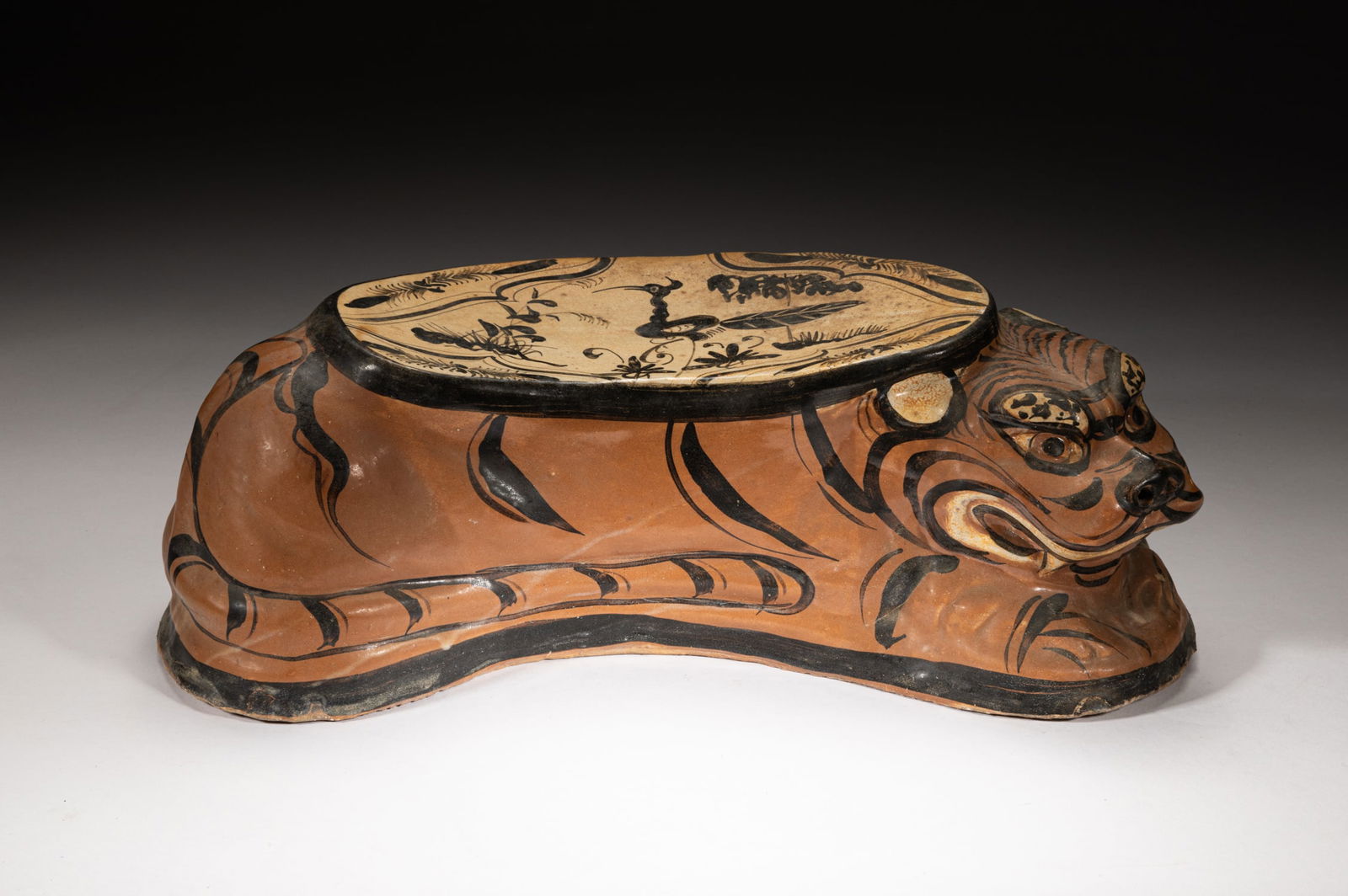 Large Chinese Cizhou Porcelain Pillow (1 of 9)