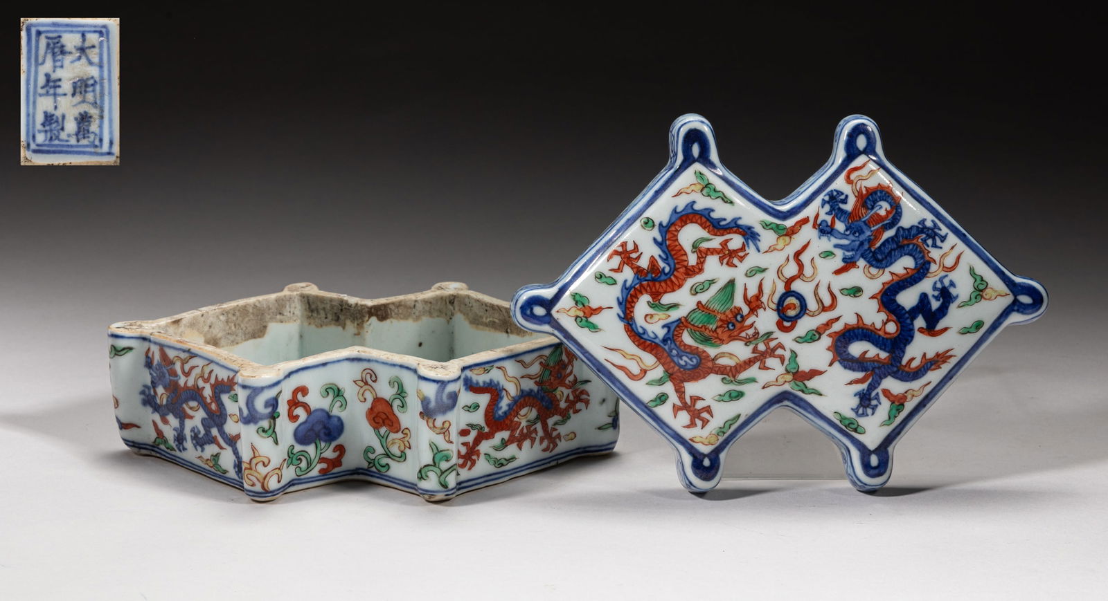 Special Form Chinese Porcelain Box (1 of 11)