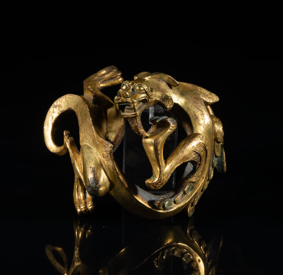 Chinese Bronze Dragon Paper Weight (1 of 9)