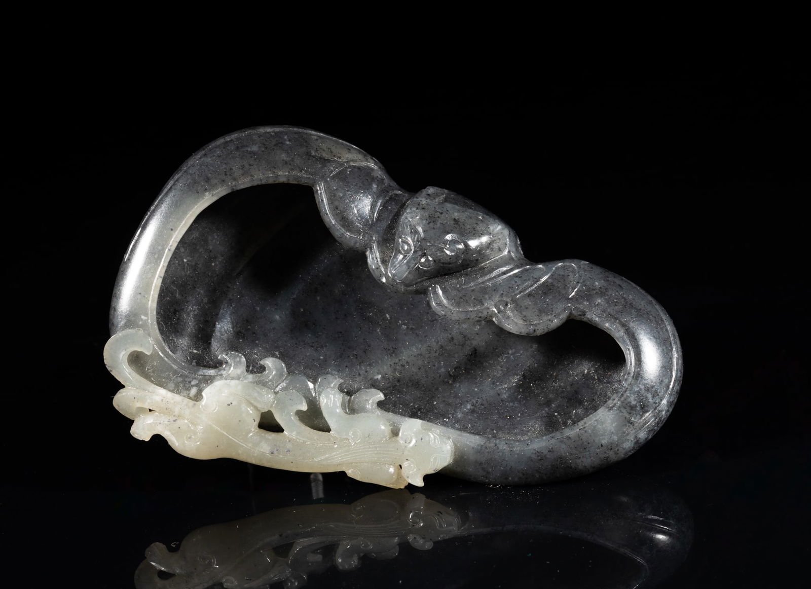 Chinese Black & White Jade Brush Washer (1 of 10)