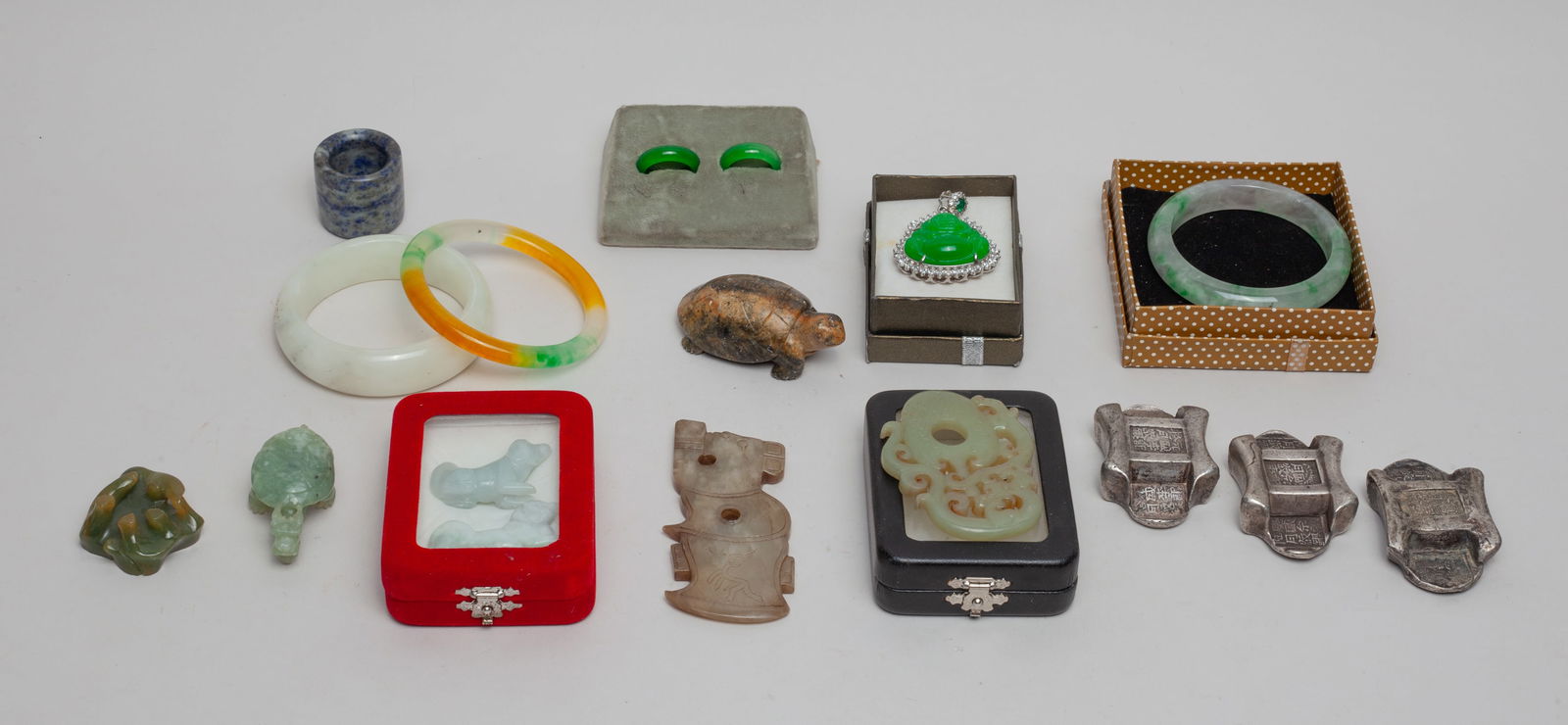 Estate Chinese Export Jade, Color Stone & Jewelry (1 of 12)