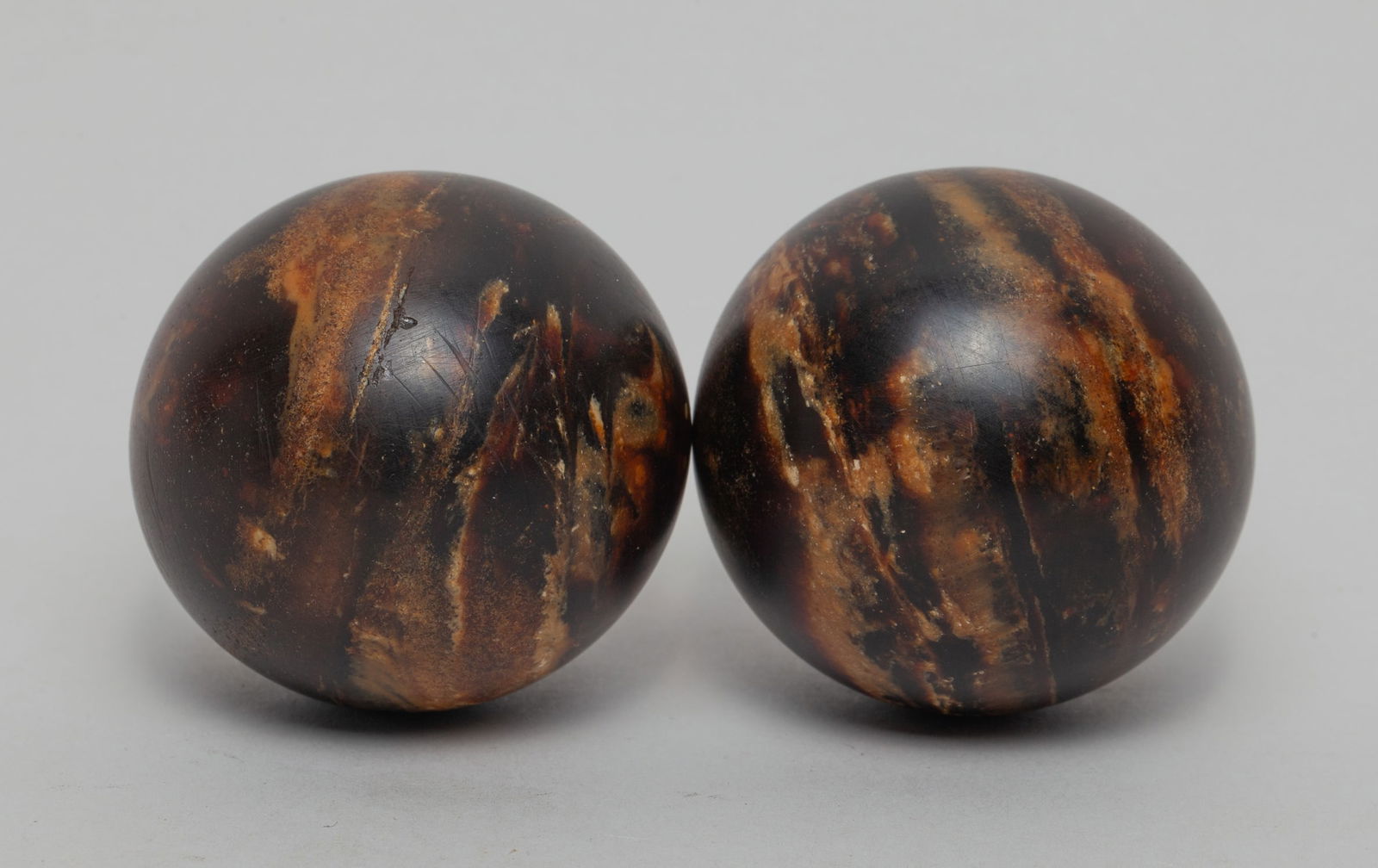 Two Large Root Amber Balls (1 of 8)
