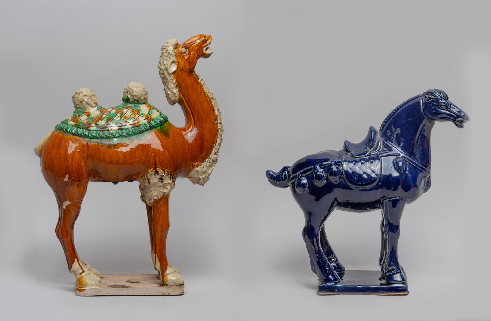 Two Chinese Glazed Pottery Sculptures (1 of 15)