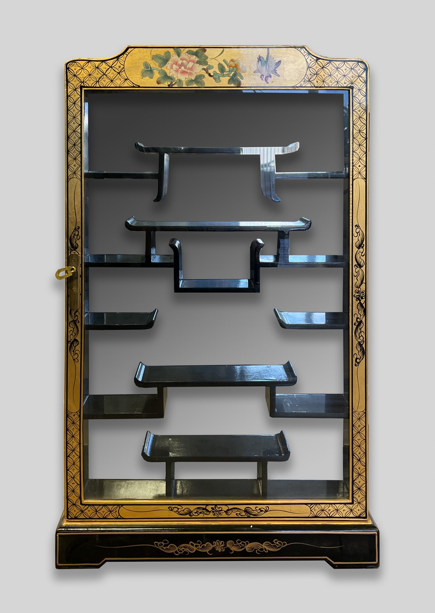 Chinese Lacquer Wood Cabinet (1 of 15)