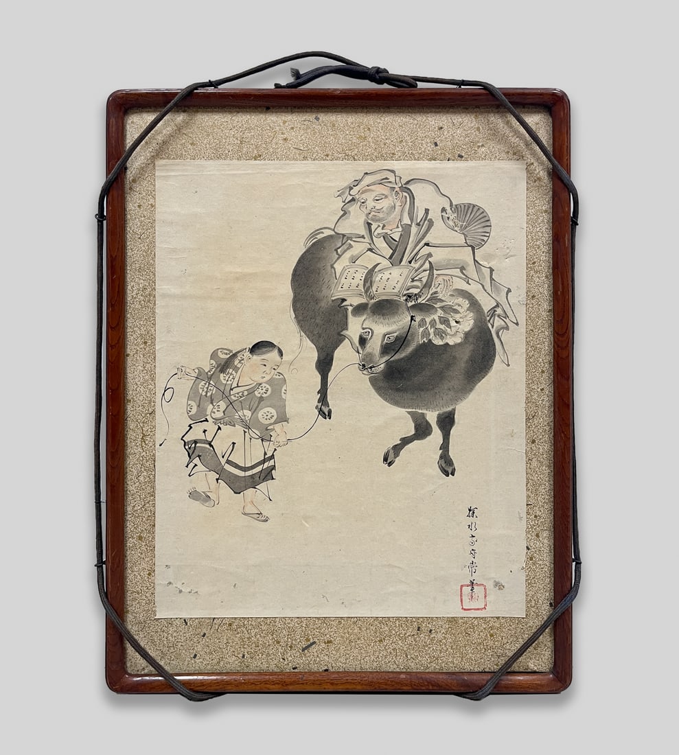 Old Asian Watercolor Painting (1 of 9)