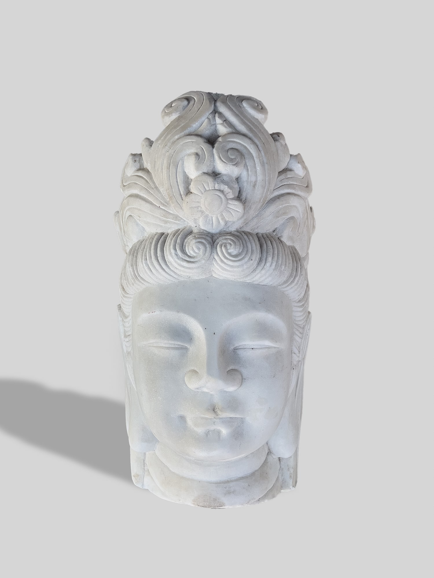 Collectible Large Chinese Marble Buddha Head (1 of 7)
