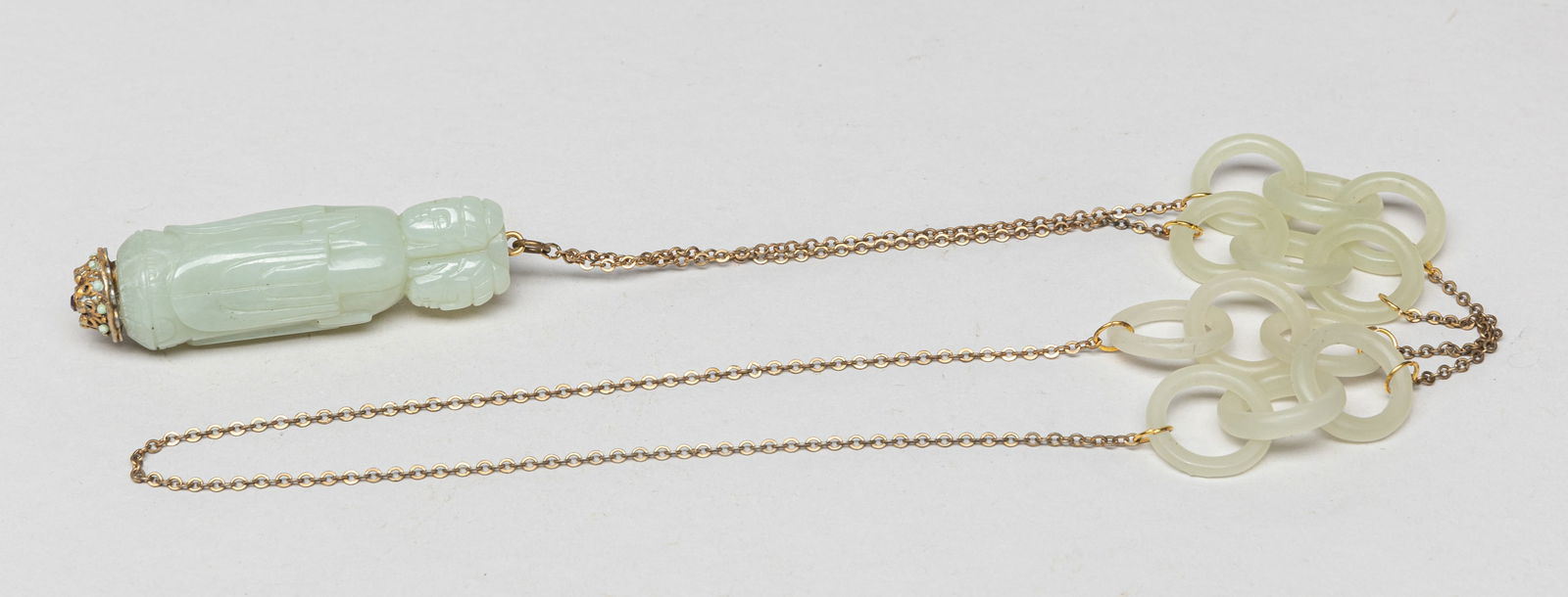 Chinese White Jade Necklace (1 of 8)