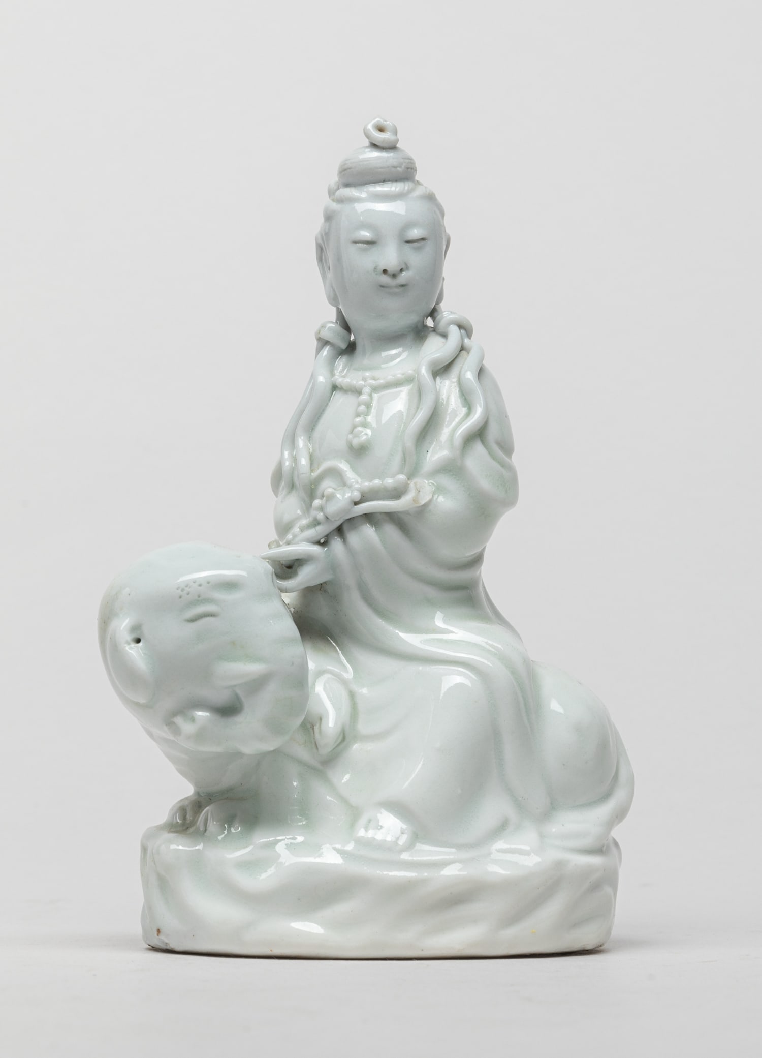 Chinese Blank De Porcelain Buddha (1 of 8)