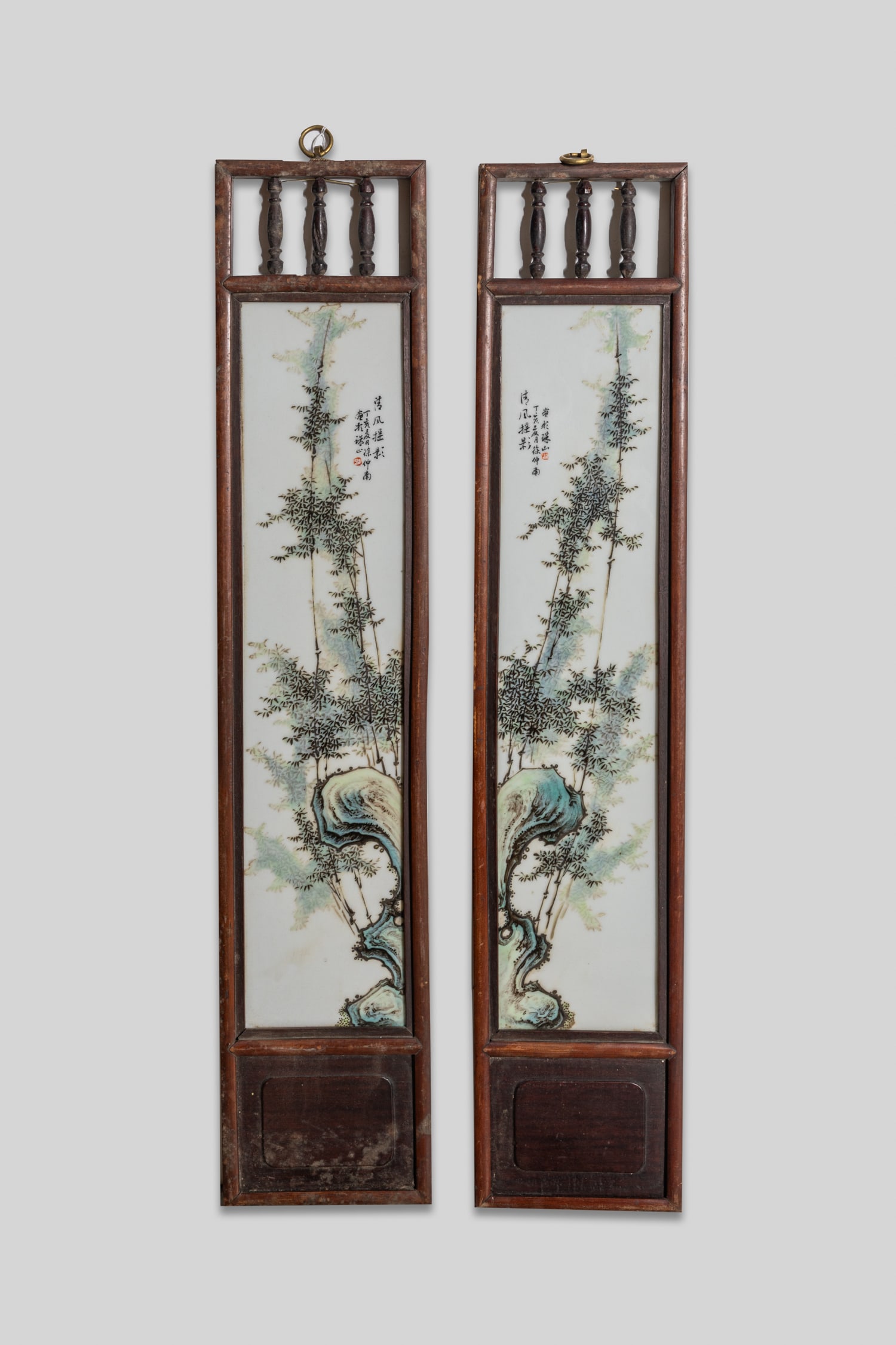 Two Chinese Wall Hanging Porcelain Plaques (1 of 7)