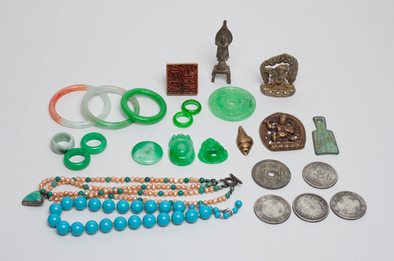 Estate Chinese Bronze, Bangles & Jewelry (1 of 12)