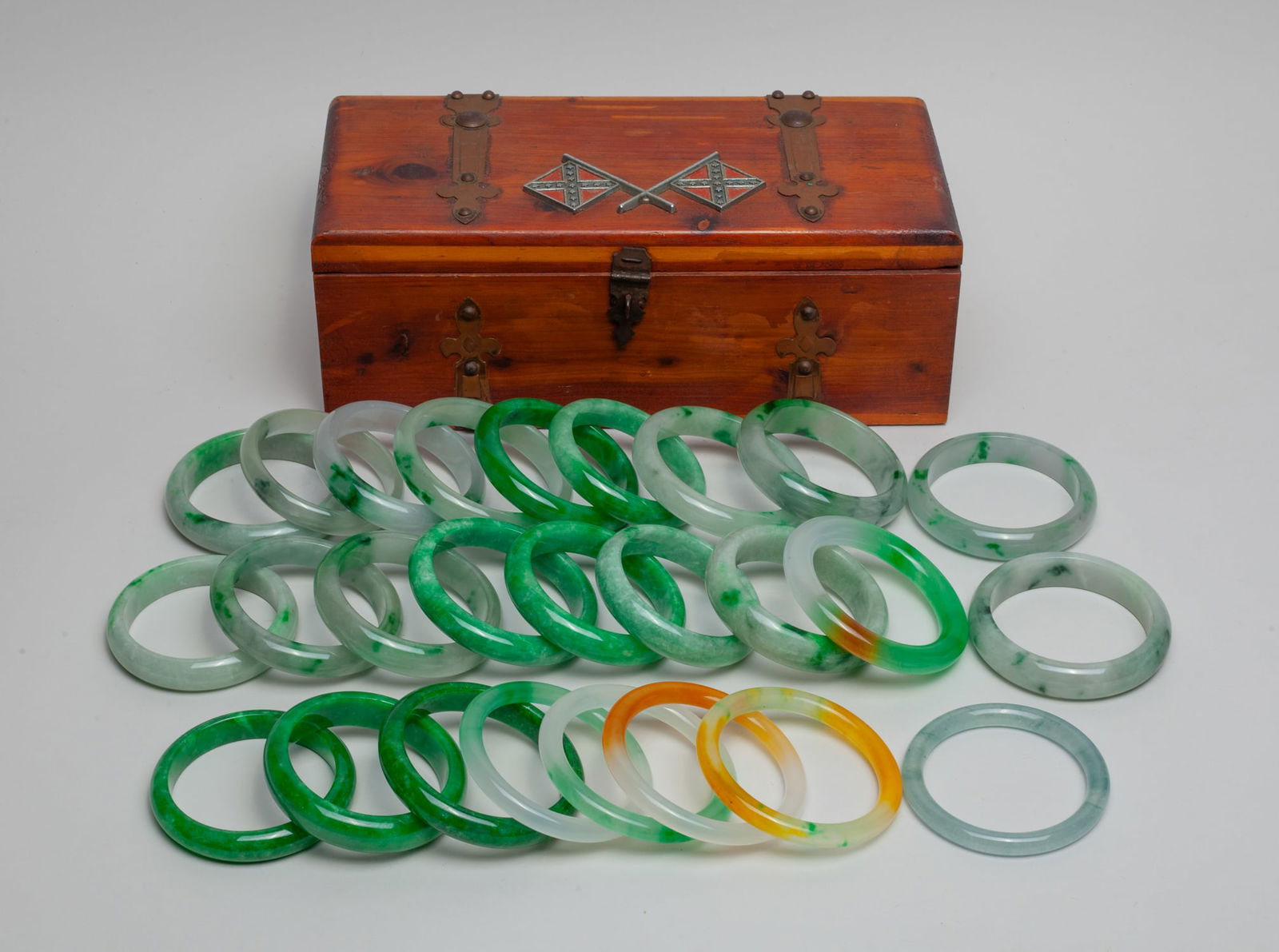 Estate Chinese Box of Bangles (1 of 13)