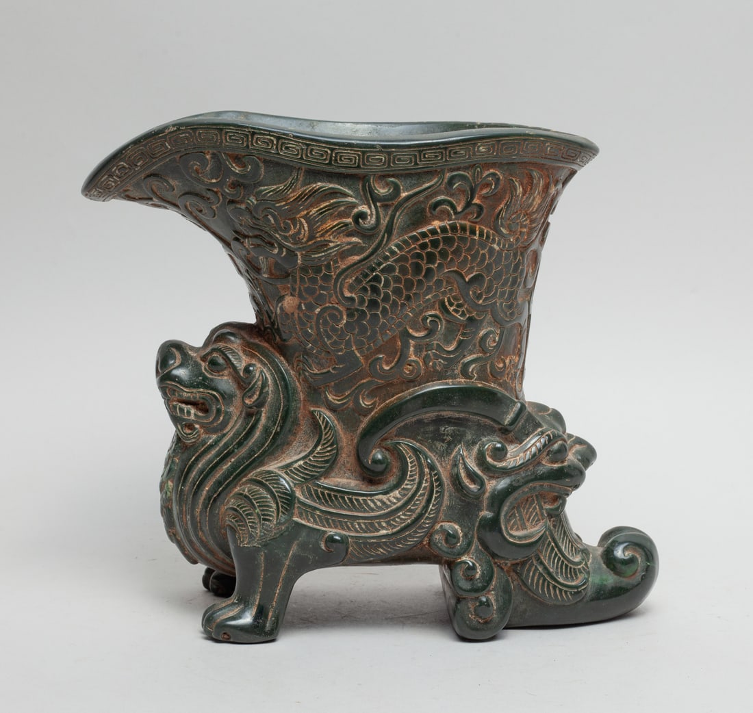 Large Chinese Jade/ Hard Stone Vase (1 of 12)