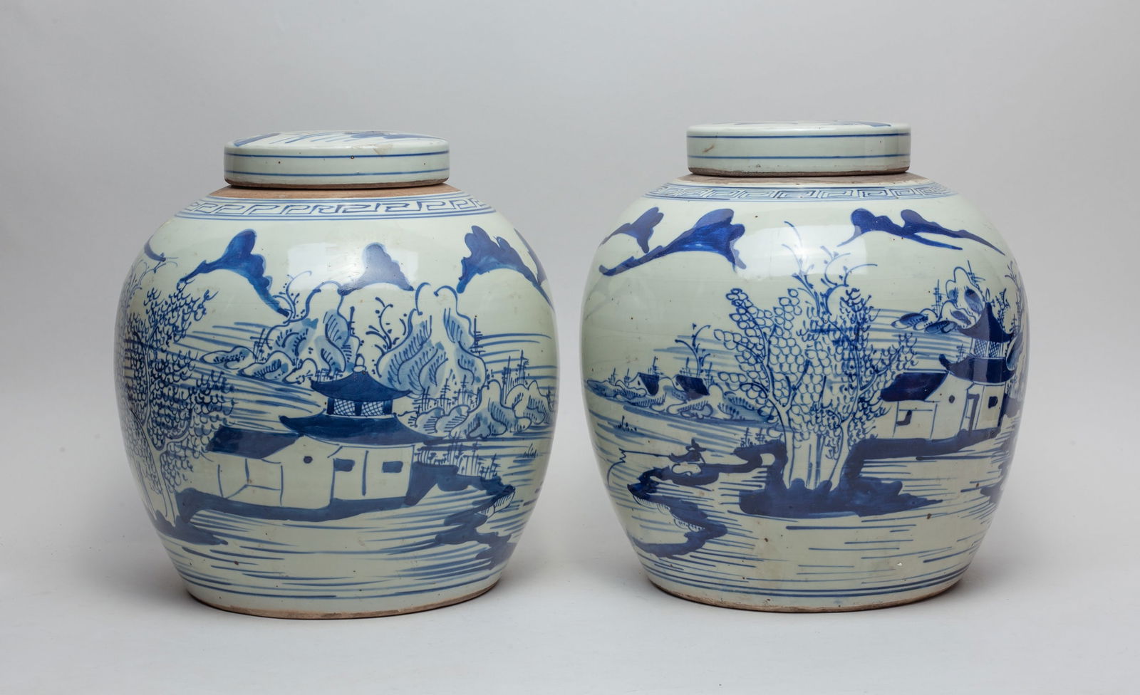 Two Chinese Massive Porcelain Jars (1 of 9)