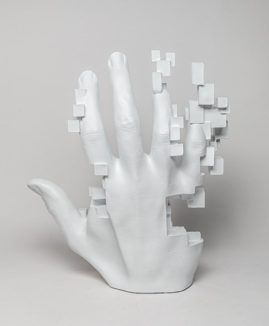 Large Vintage Table Sculpture of Hand (1 of 14)