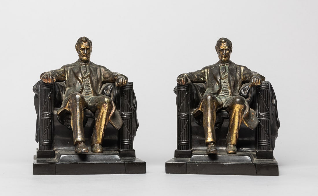 Pair Bronze/ Metal Table Sculptures (1 of 9)