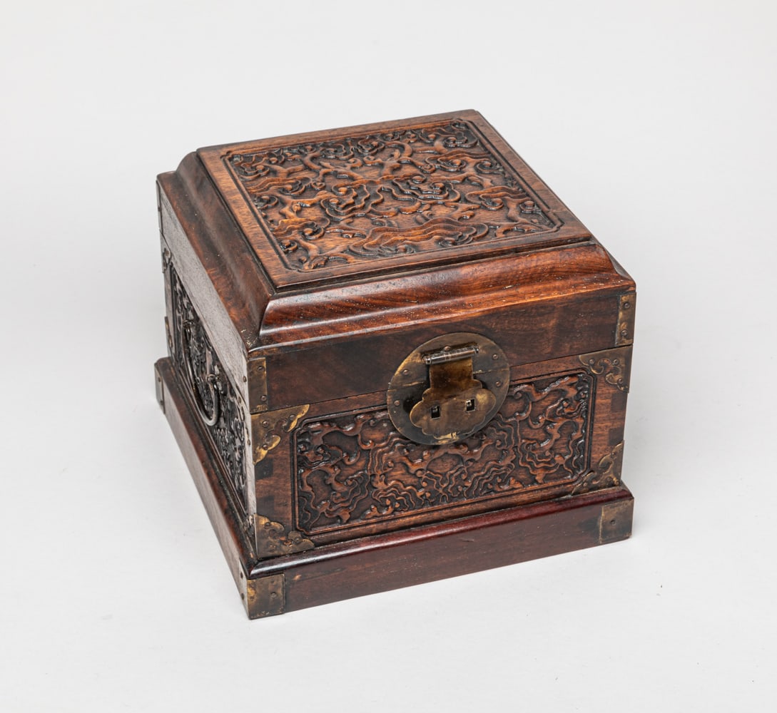 Large Chinese Carved Wood Box (1 of 8)