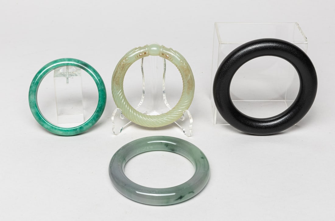 Estate Chinese Jade & Horn Bangles (1 of 17)