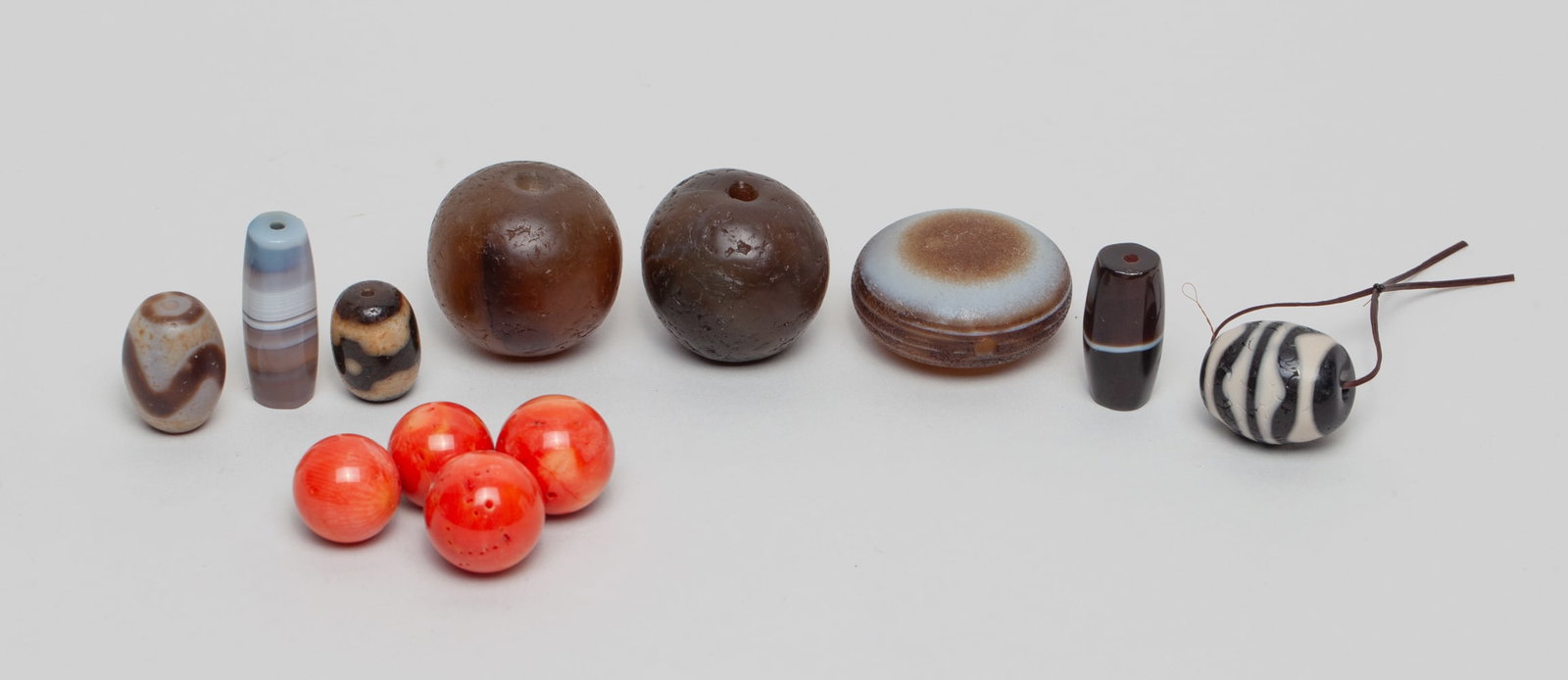 Collectible Tibetan Beads: Collection of Chinese Tibetan type beads. Size varies.