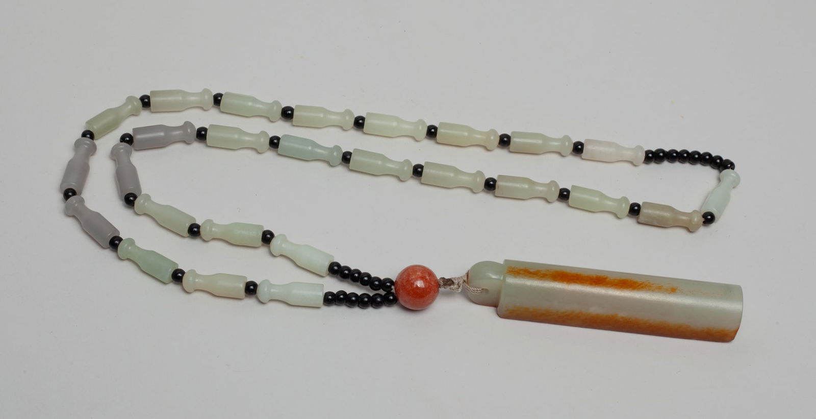 Chinese Russet Jade Necklace (1 of 9)