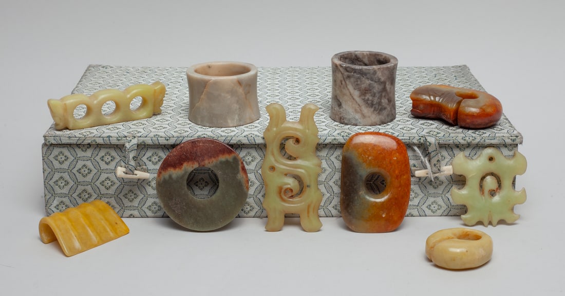 Estate Chinese Jade/ Hard Stone Sets (1 of 13)