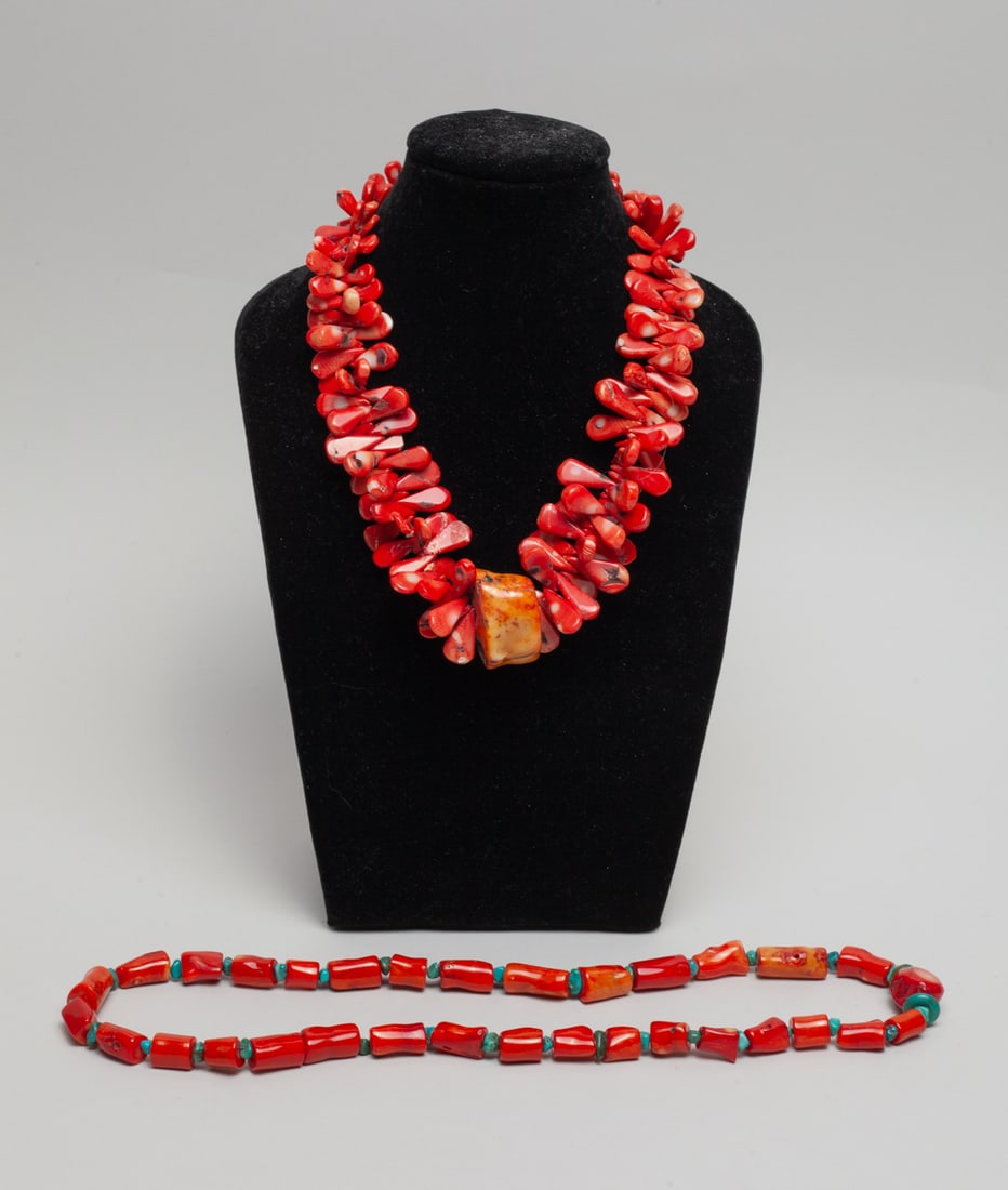 Two Vintage Chinese Tibetan Necklaces (1 of 11)