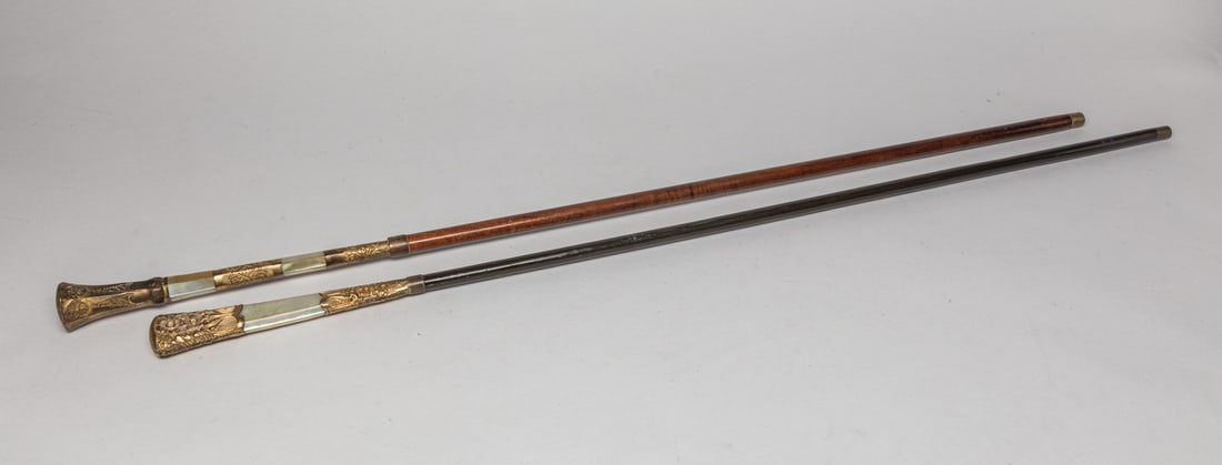 Antique English Canes with MOP Finial (1 of 10)