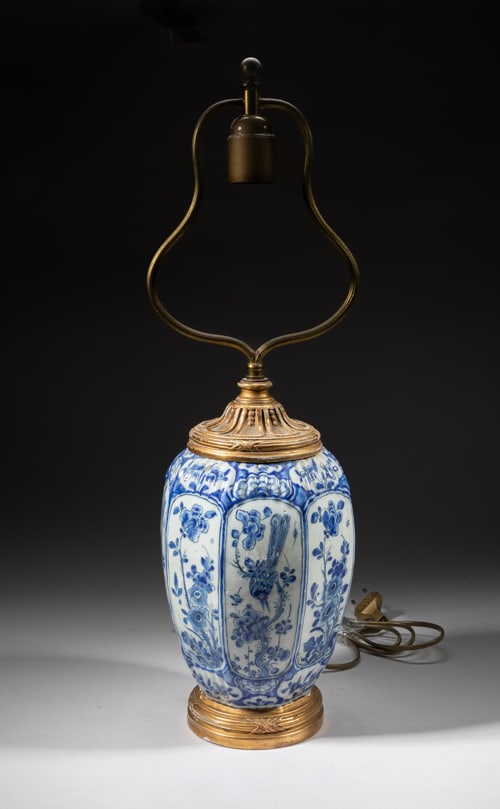 Old Delft Dutch Porcelain Lamp (1 of 9)