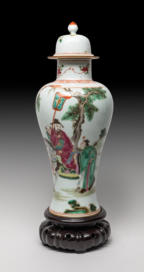 Chinese Export Porcelain Covered Vase (1 of 12)