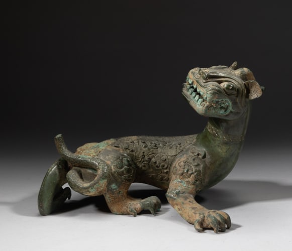 Chinese Bronze Large Sculpture of Beast (1 of 12)