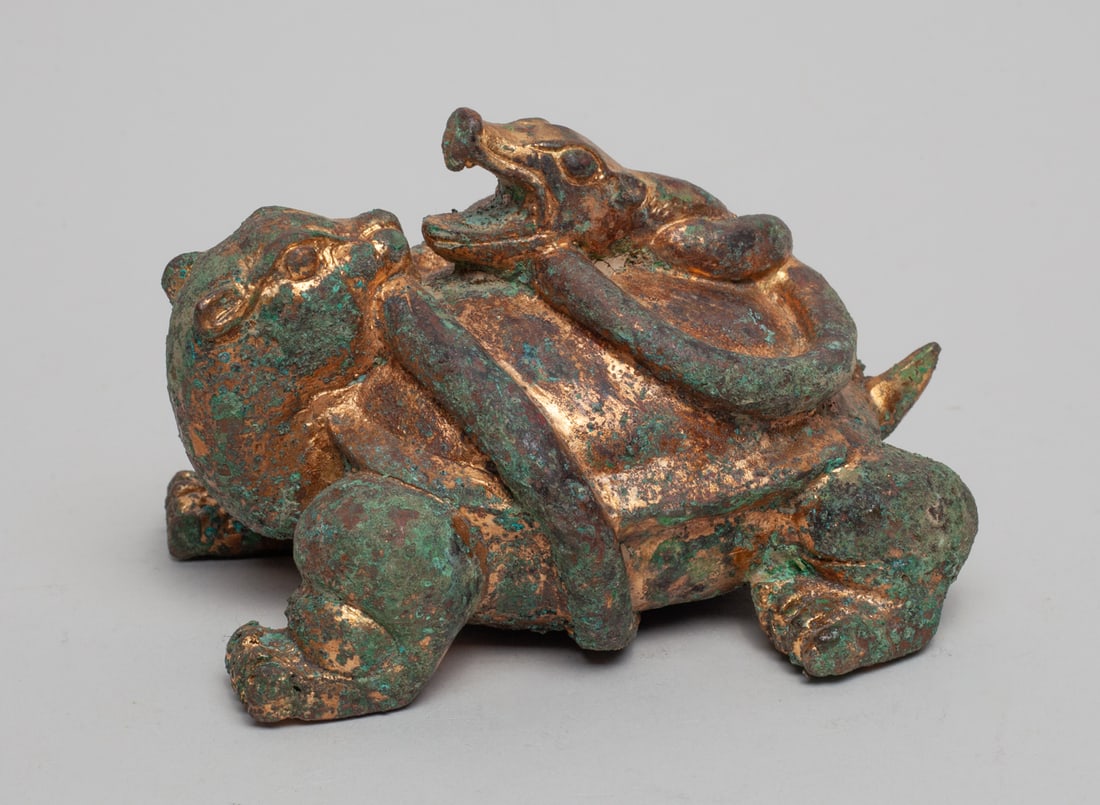 Chinese Gilt Bronze Paper Weight (1 of 12)