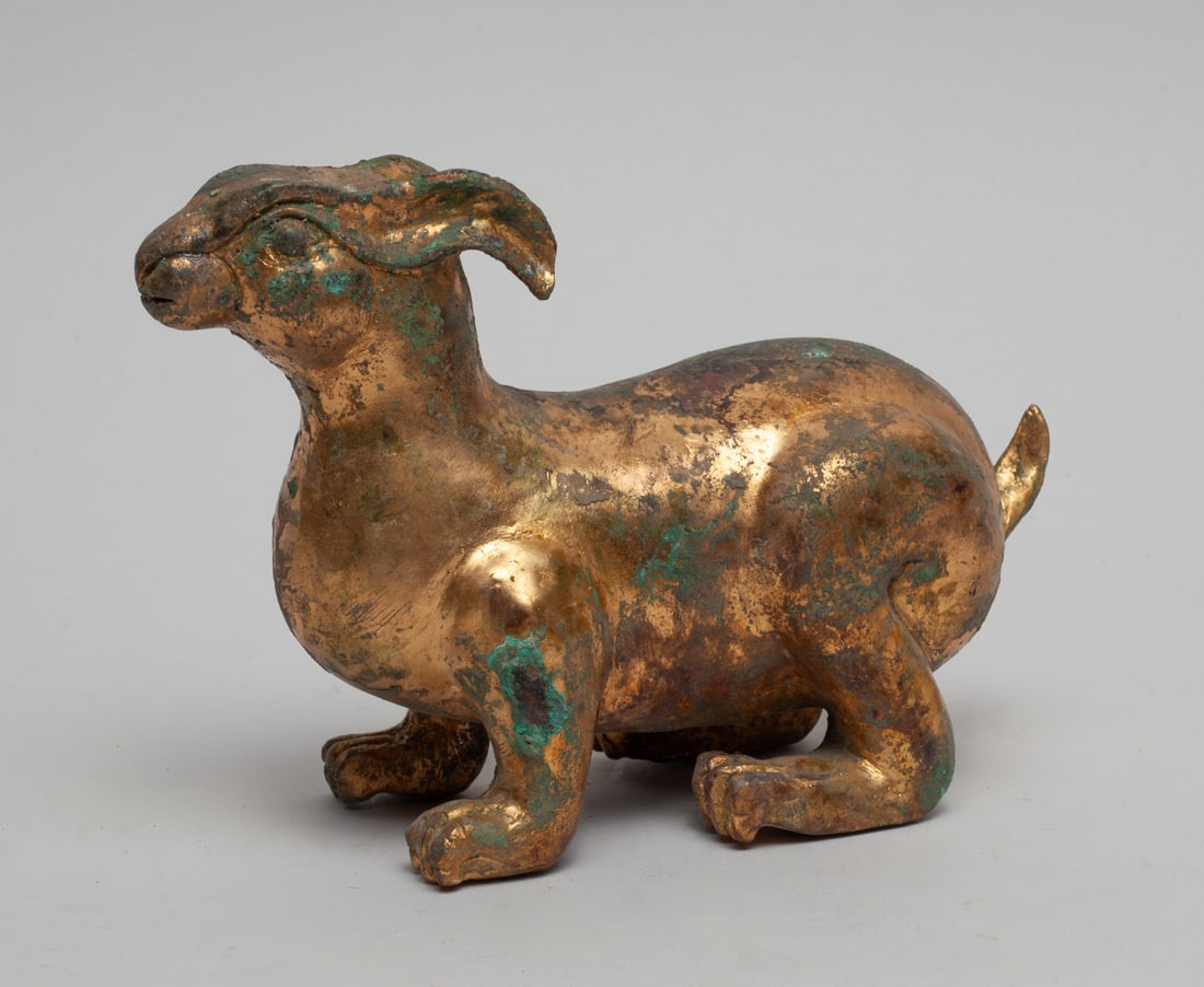Chinese Gilt Bronze Paper Weight (1 of 9)