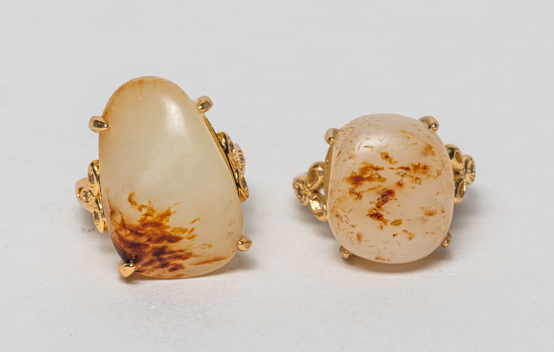 Two Chinese Russet Jade Rings (1 of 11)