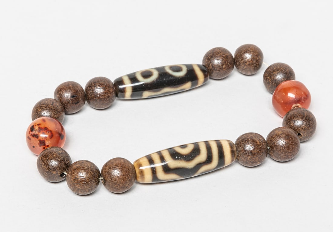 Chinese Agarwood & Dzi Beads (1 of 9)