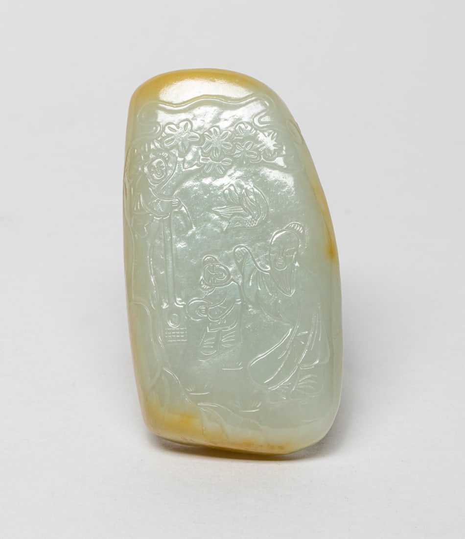 Large Chinese Russet Jade Paper Weight (1 of 13)
