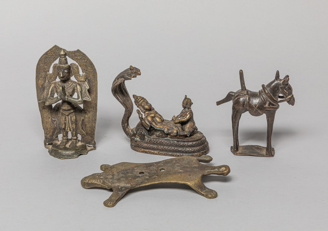 Antique Indian Bronze Buddha & Piece (1 of 13)