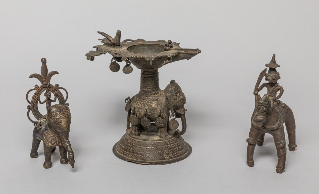 Indian Antique Bronze Oil Lamps (1 of 12)