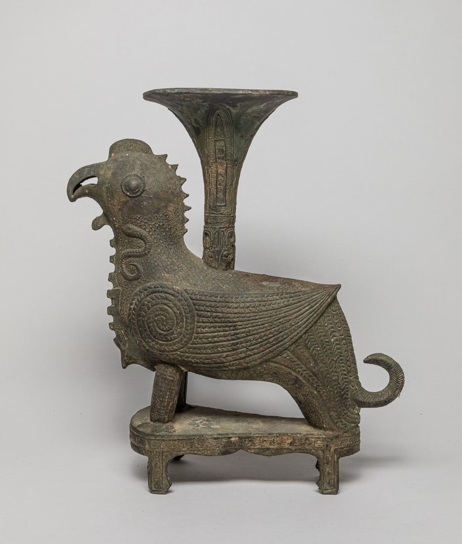 Korean Bronze Tall Vase (1 of 15)