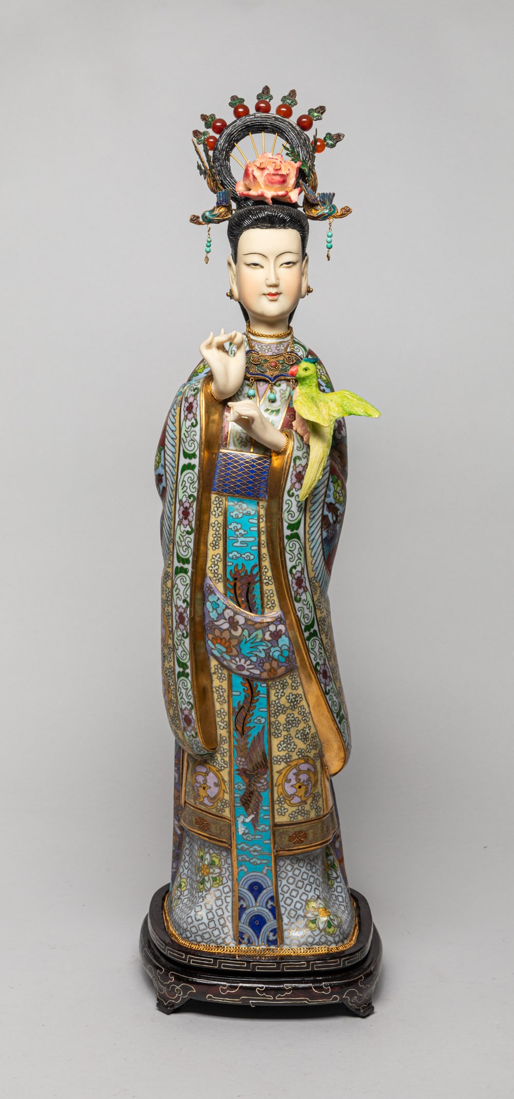Tall Chinese Export Cloisonne Sculpture (1 of 13)