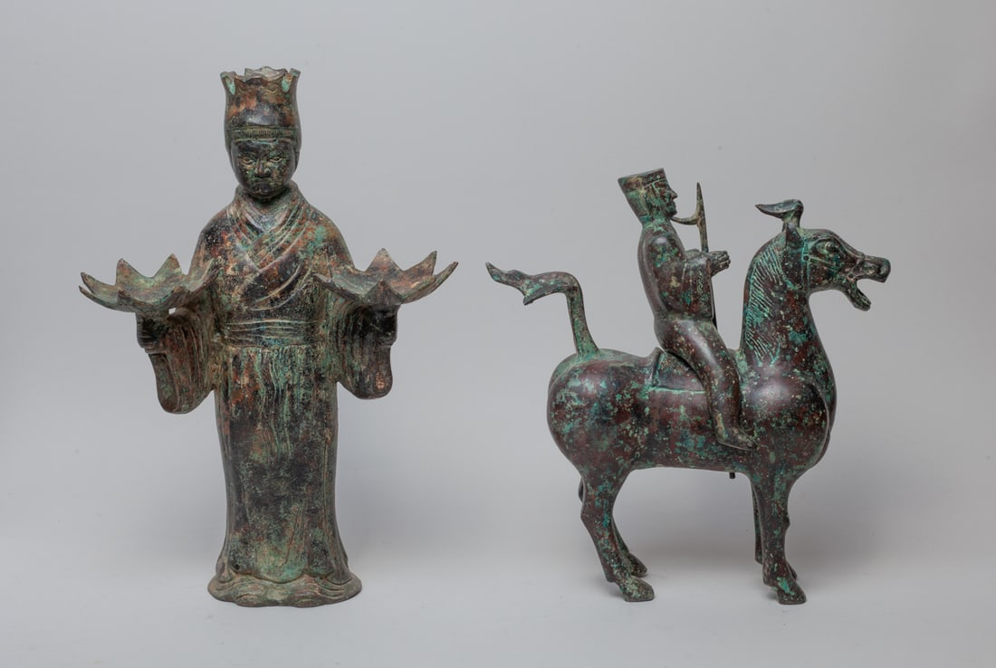 Two Chinese Bronze Table Sculptures (1 of 13)